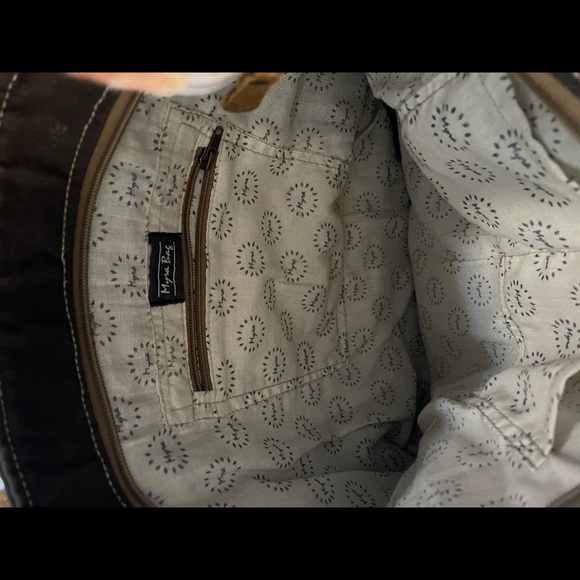 Myra cowhide canvas tote bag - Picture 2 of 3